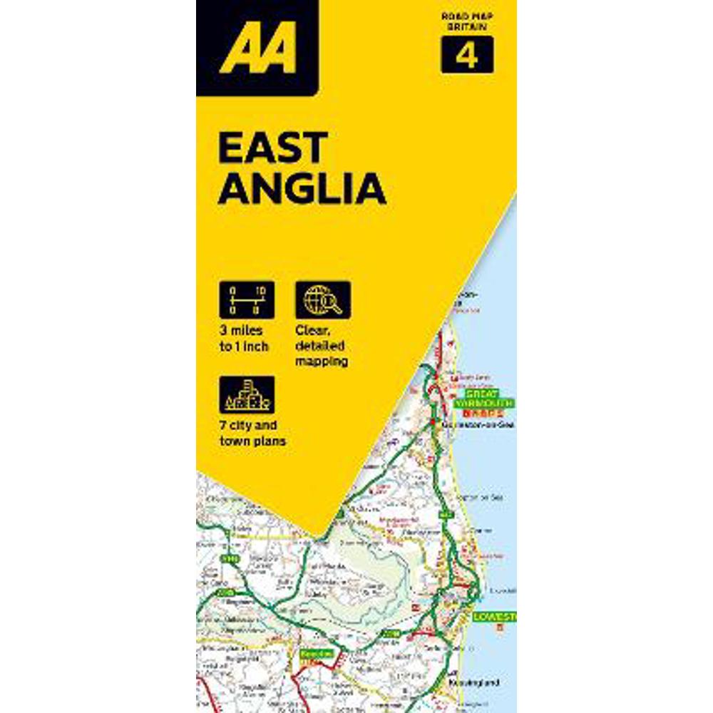 AA Road Map East Anglia